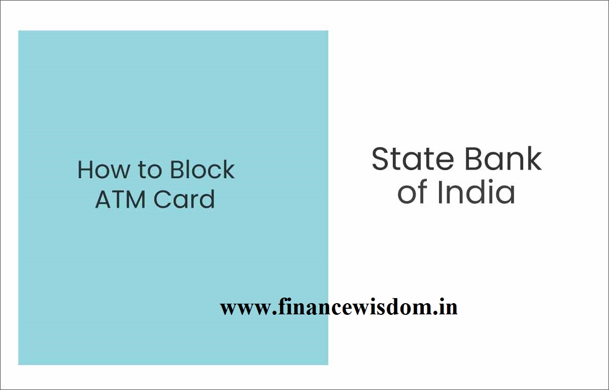 How to Block SBI ATM card